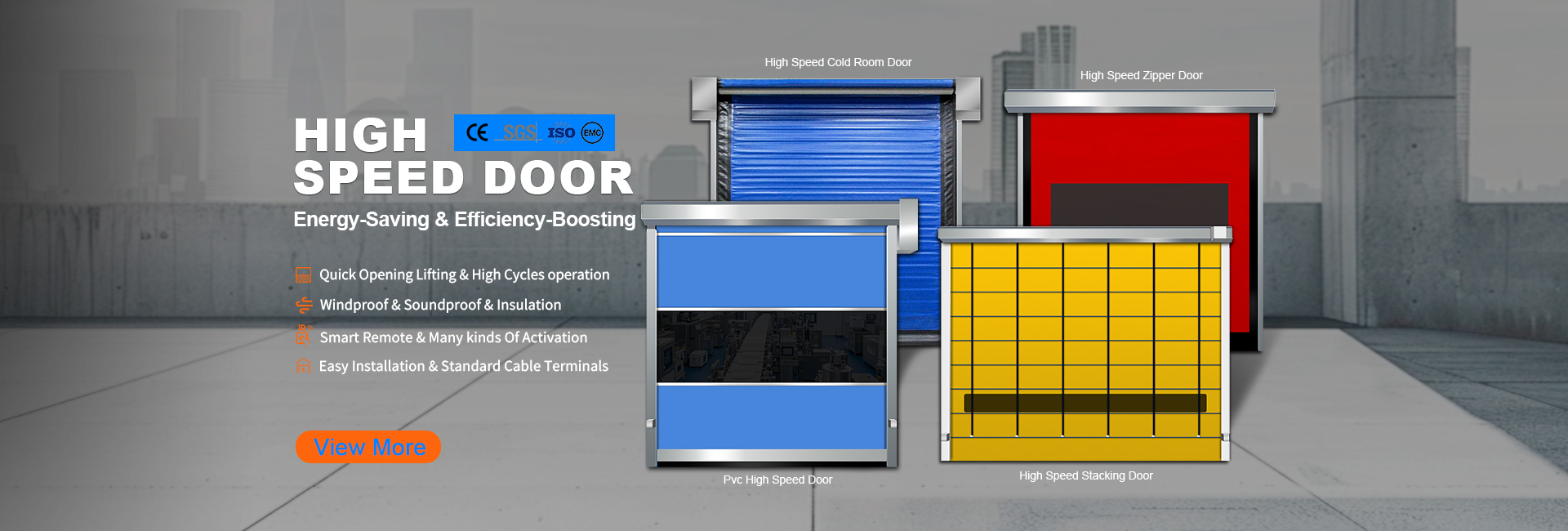 Qualität Industrielle Hochgeschwindigkeitstüren Fabrik