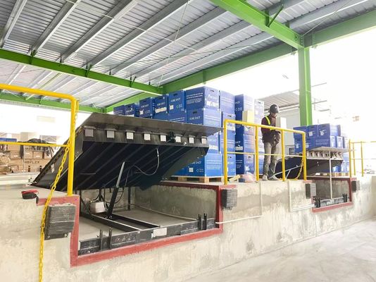 Doppelzylinder-hydraulischer Dockleveler mit Überlastschutzvorrichtung für Motor