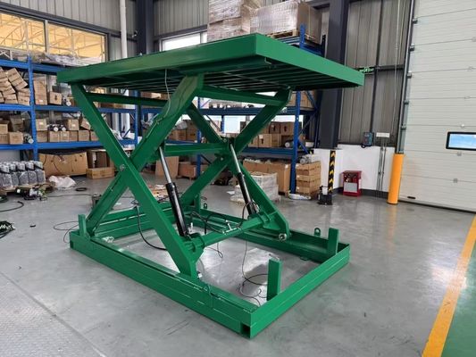 Feststehender hydraulisch verstellbarer Scherenhubtisch 500 kg für Laderampe