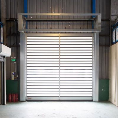 Aufgerollte Aluminiumlegierung Werkstatt Sicherheitstüren Windbelastung Max 30m / s